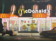 detail of the McDonald shop